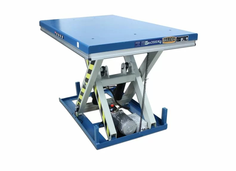 Baileigh Part Number HLT-4400; 220V 1Phase Hydraulic Lift Table, 4400lbs capacity, 39" Max. Height