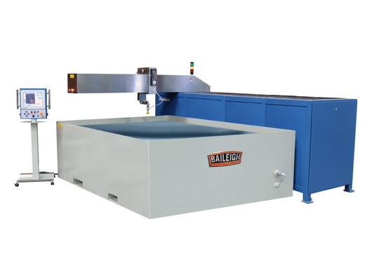 Baileigh Part Number WJ-512CNC; 460V 3PH 60 Htz  60" x 144" 3 axis CNC Flying Arm Water Jet with Direct Drive Pump
