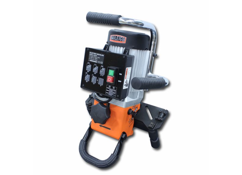 Baileigh Part Number CM-060PR; 110V Portable Hand-Held Beveling Machine, O-60 Degrees of Bevel, Face Milling and Pipe/Radius