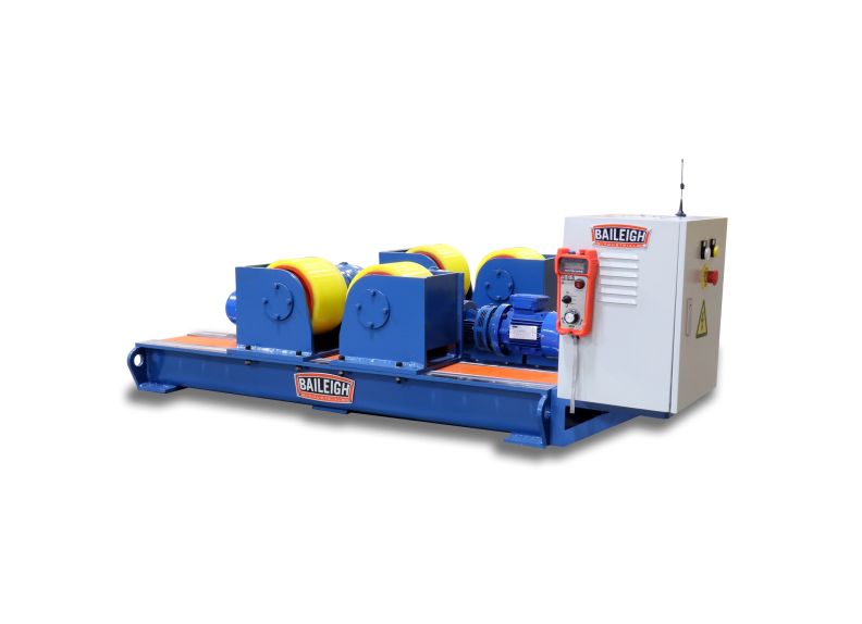 Baileigh Part Number RWP-110-1.0; 220V 3Phase Welding Rotator, 12 Ton Capacity, 12"-110" Ø