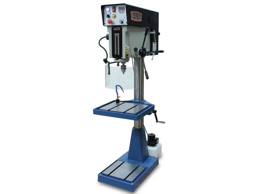 Baileigh Part Number DP-1200VS; 220V 1Phase Variable Speed (VFD) Drill Press  Manual Feed 1-1/16" Mild Steel (1-1/4" Cast Iron)