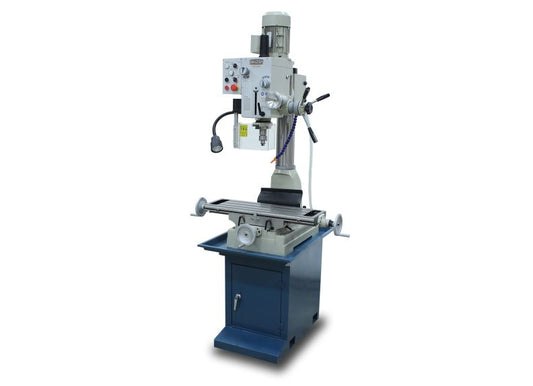 Baileigh Part Number VMD-828G; 110V Gear Driven Mill and Drill, Includes Stand, Coolant System, Work Light, and R8 Spindle