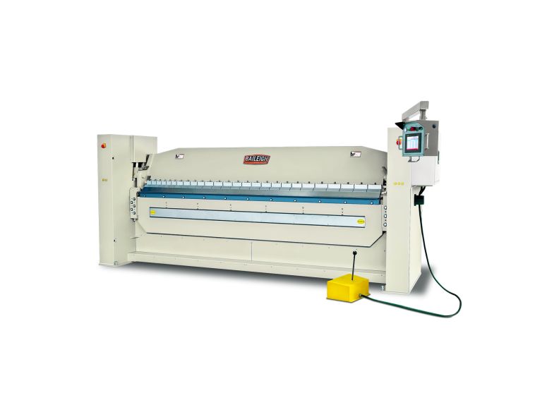 Baileigh Part Number BB-12010H-NC; 220 Volt 3 Phase Heavy Duty Hydraulic Box and Pan Brake, 10' Length, 10 Gauge Mild Steel Capacity