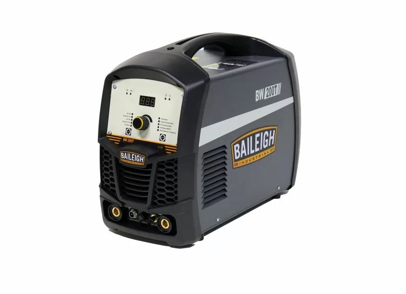 Baileigh Part Number BW-200T; 120/230V 200A Inverter Square Wave AC/DC Pulse TIG Welder w/ Regulator, Foot Pedal, 12' Torch