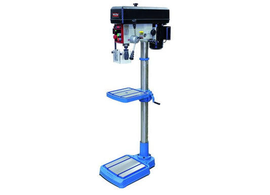 Baileigh Part Number DP-1000E; 115V Poly-V Belt Metal Drill Press Manual Feed 1" Mild Steel Drilling