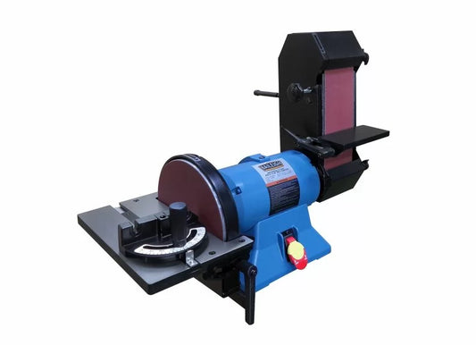 Baileigh Part Number DBG-9436; 110V Industrial Bench Top Disc and Belt Sander, 9" Disc and 2" x 48" Belt