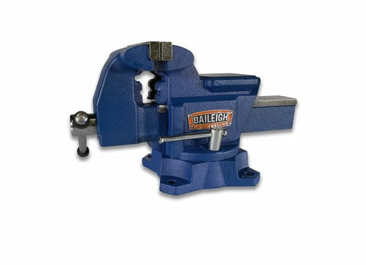 Baileigh Part Number BV-4I; 4" Industrial Bench Vise with Integrated Pipe Jaws