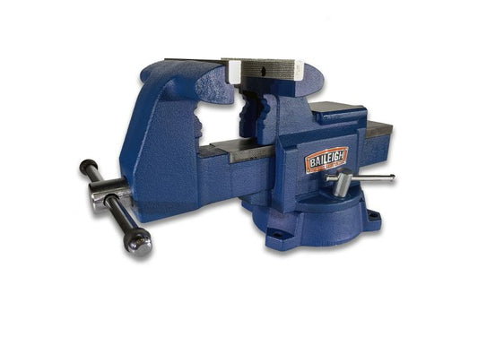 Baileigh Part Number BV-5I; 5" Industrial Bench Vise with Integrated Pipe Jaws