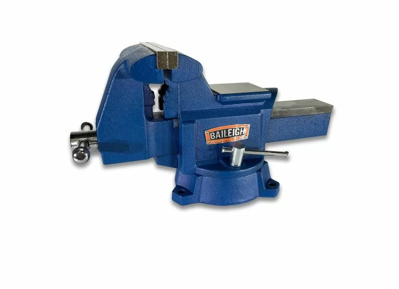 Baileigh Part Number BV-6I; 6" Industrial Bench Vise with Integrated Pipe Jaws