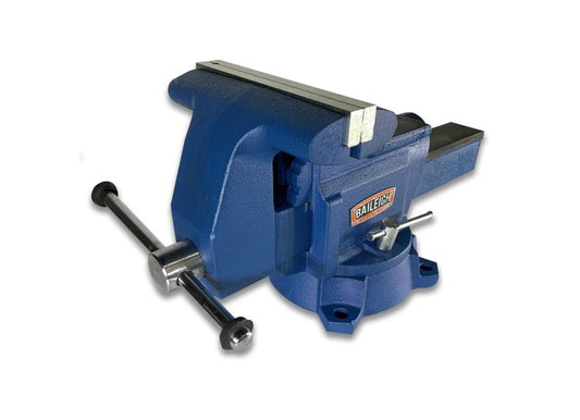 Baileigh Part Number BV-8I; 8" Industrial Bench Vise with Integrated Pipe Jaws