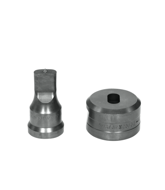3/8x3/4 Oblong Punch & Die Set with Key-Way