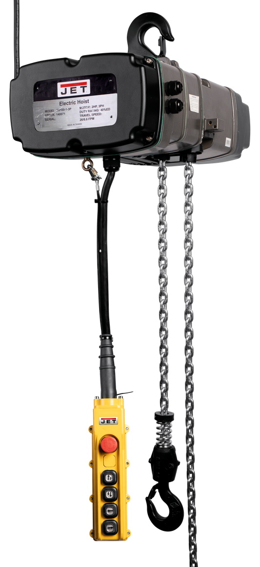 TS050-010 1/2T Electric Hoist with Trolley & 4 Button Pendant