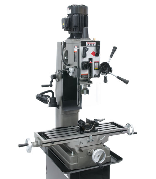 JMD-45GH Geared Head Square Column Mill Drill with Newall DP700 2-Axis DRO & X-Powerfeed