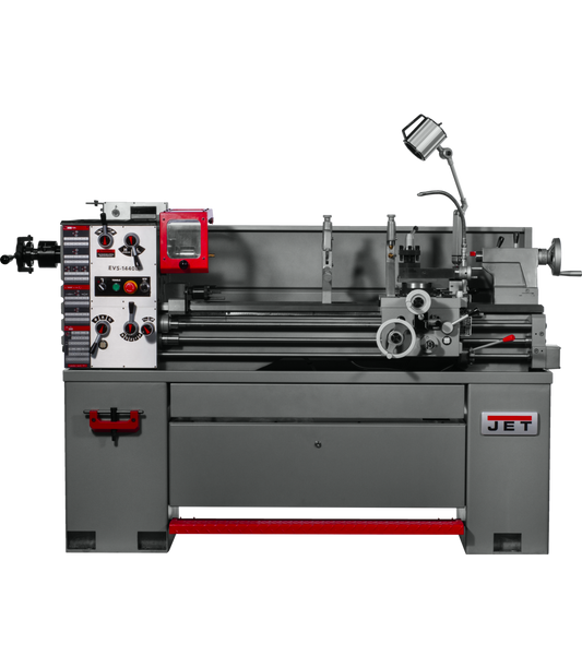 EVS-1440B EVS Lathe with Acu-Rite 203 DRO, Taper Attachment & Collet Closer