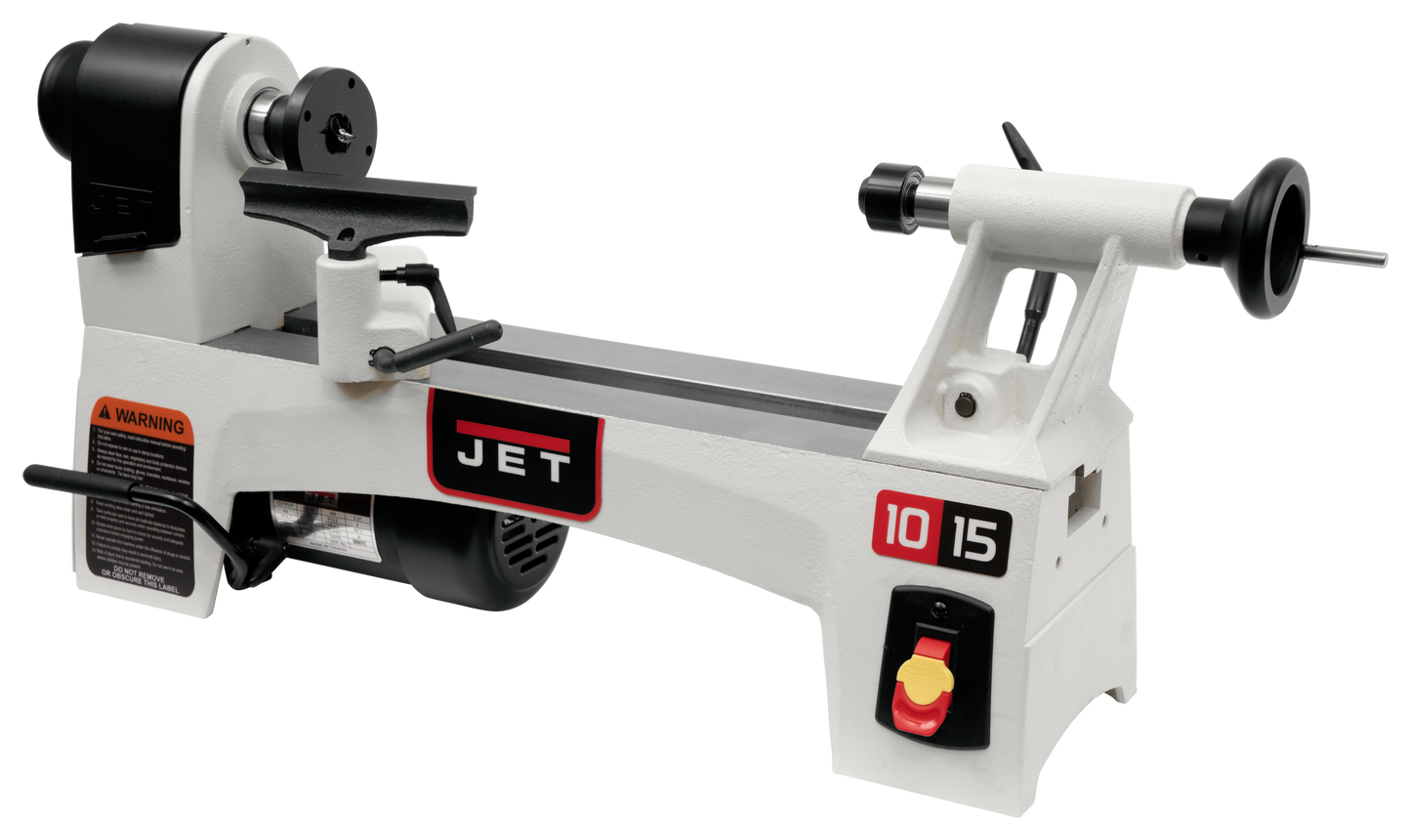 JWL-1015 10'' x 15'' Wood Lathe, 0.5HP 115V -- WHILE SUPPLIES LAST