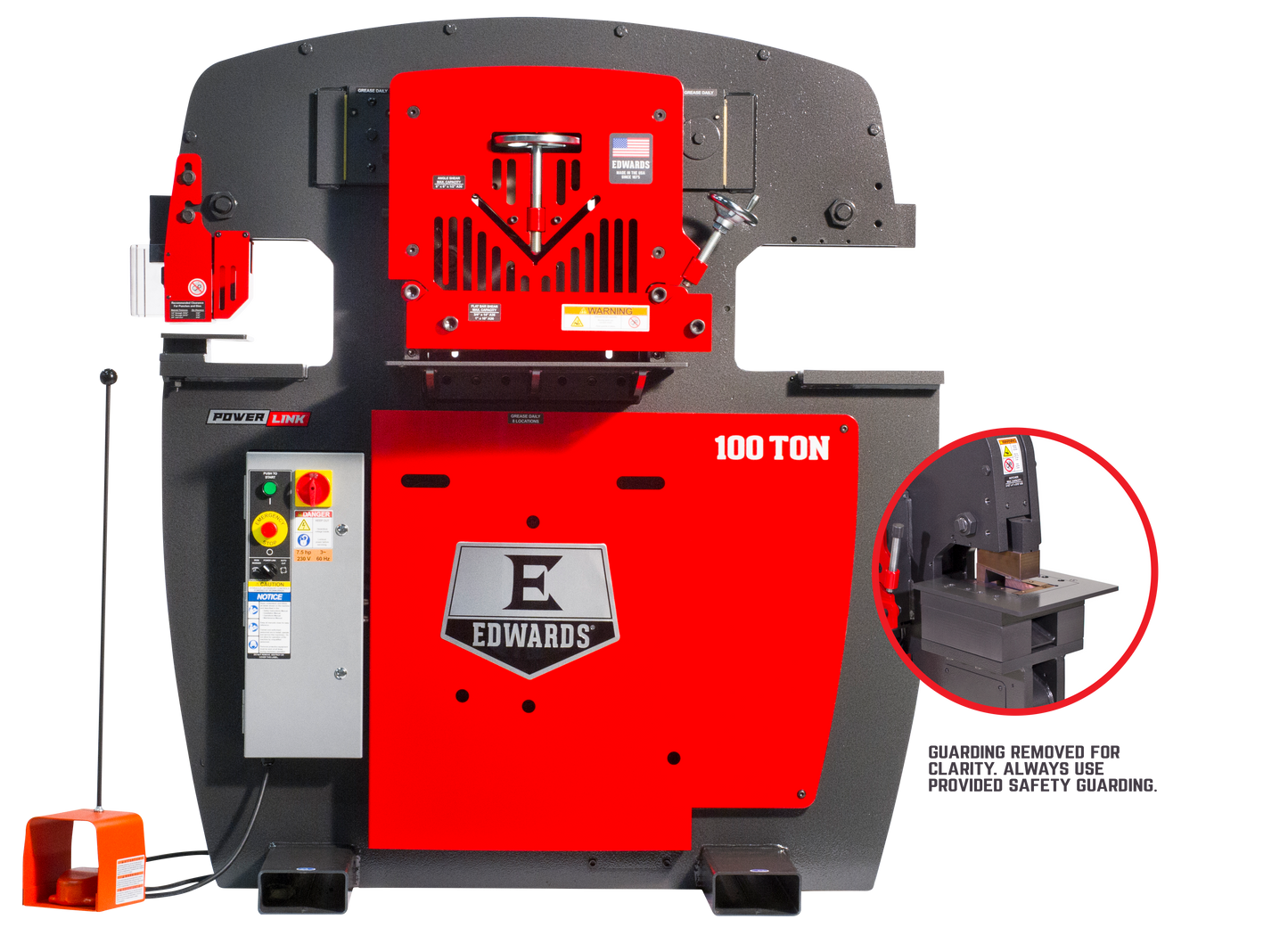 100 Ton Ironworker 1 Phase, 230 Volt, PowerLink, Coper Notcher