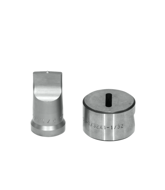 3/16x1 Oblong Punch & Die Set with Key-Way