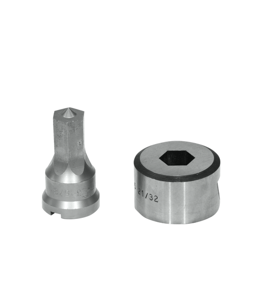 5/8" Hex Punch & Die Set with Key-Way