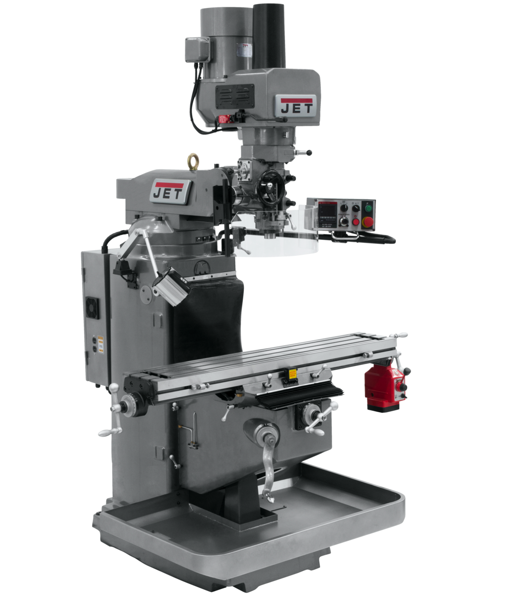 JTM-949EVS Mill With X-Axis Powerfeed and Air Powered Draw Bar
