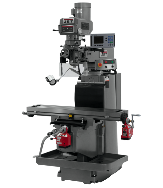 JTM-1254RVS With  ACU-RITE 203 3X (Q) DRO,  X & Y  Powerfeeds
