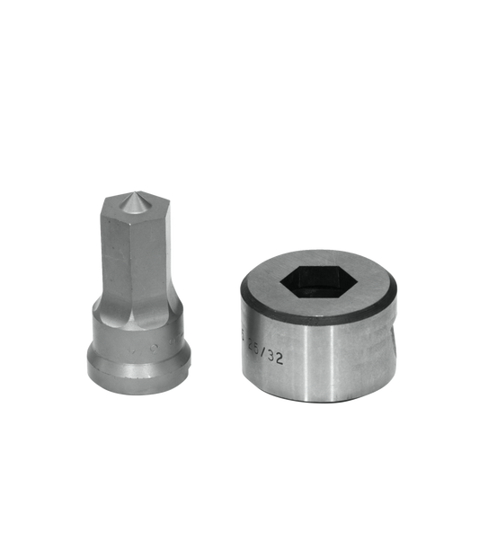 3/4" Hex Punch & Die Set with Key-Way