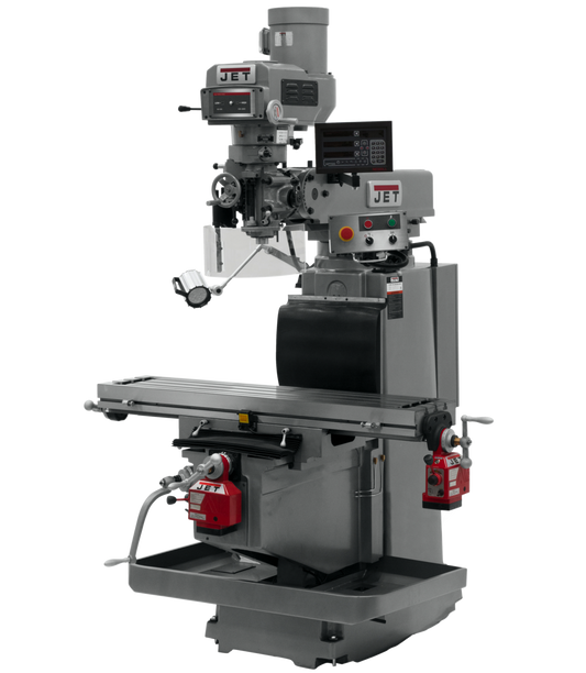 JTM-1254RVS With Newall DP700 3X (K) DRO,  X & Y Powerfeeds