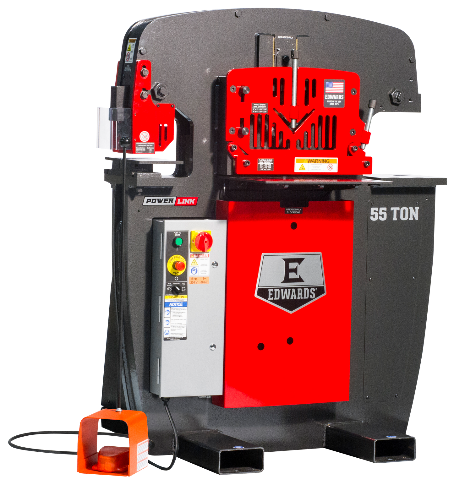 55 Ton Ironworker 3 Phase, 230 Volt with PowerLink