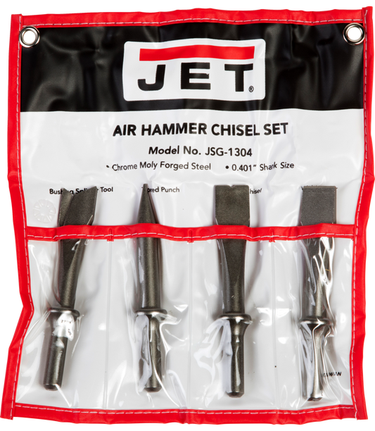 JSG-1304, 4-Piece Chisel Set for Riveting Hammers
