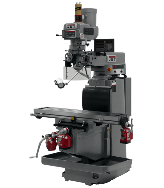 JTM-1254RVS With Newall DP700 3X (Q) DRO,  X,Y&Z Powerfeeds & Air Power Drawbar