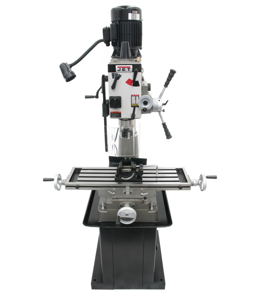 JMD-40GHPF Geared Head Mill Drill with Power Downfeed & Newall NMS300 2-Axis DRO & X-Powerfeed