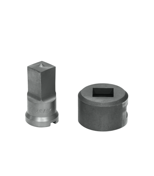 23/32" Square Punch & Die Set with Key-Way