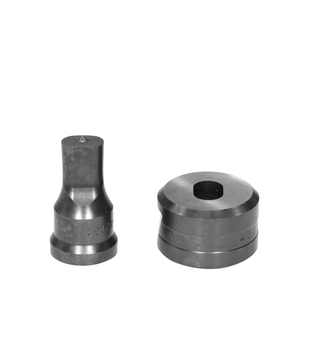 1/2x3/4 Oblong Punch & Die Set with Key-Way