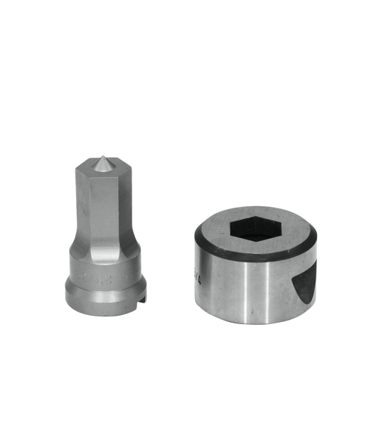 23/32" Hex Punch & Die Set with Key-Way