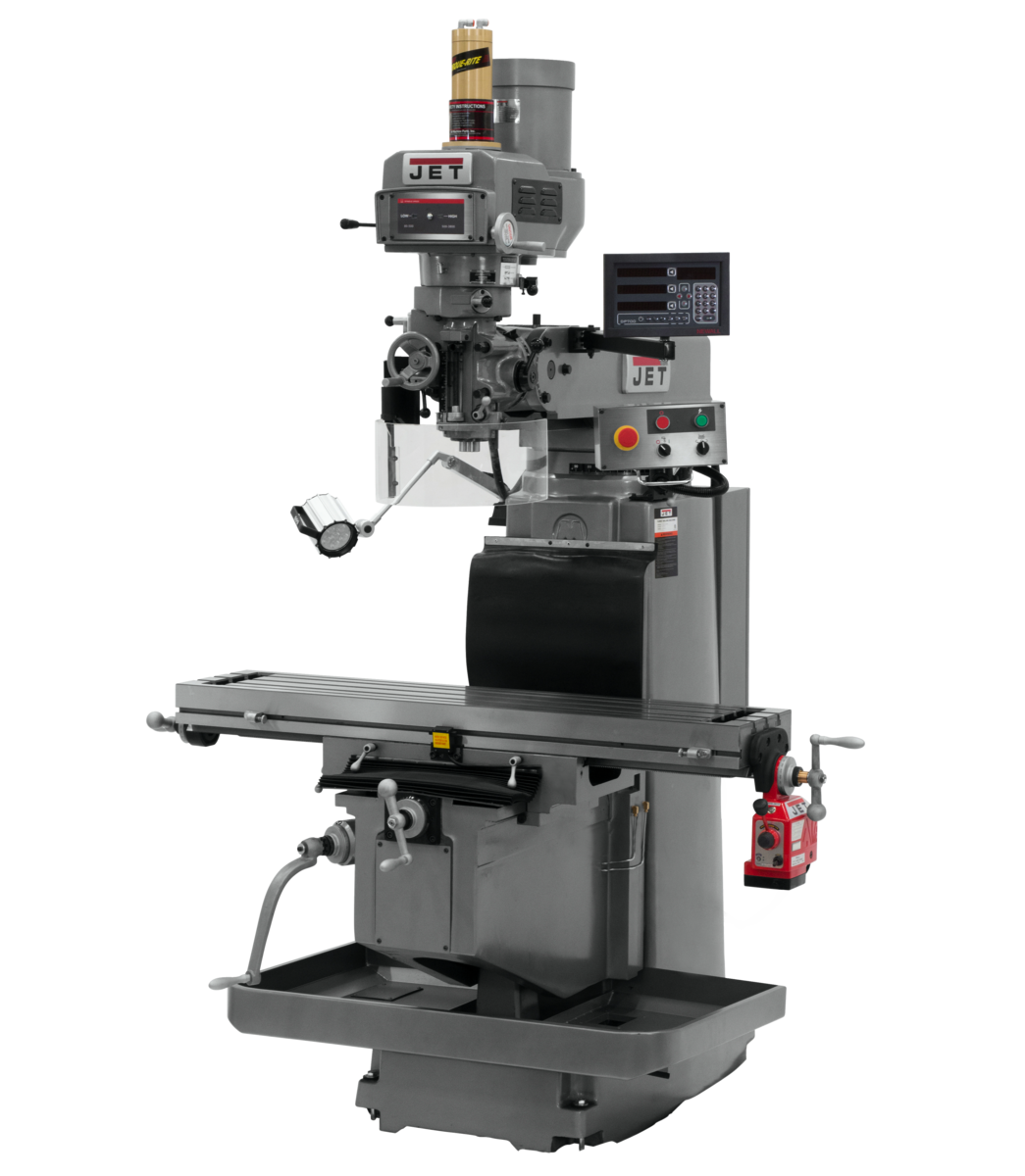 JTM-1254RVS With Newall DP700 DRO X Powerfeed & Air Power Drawbar