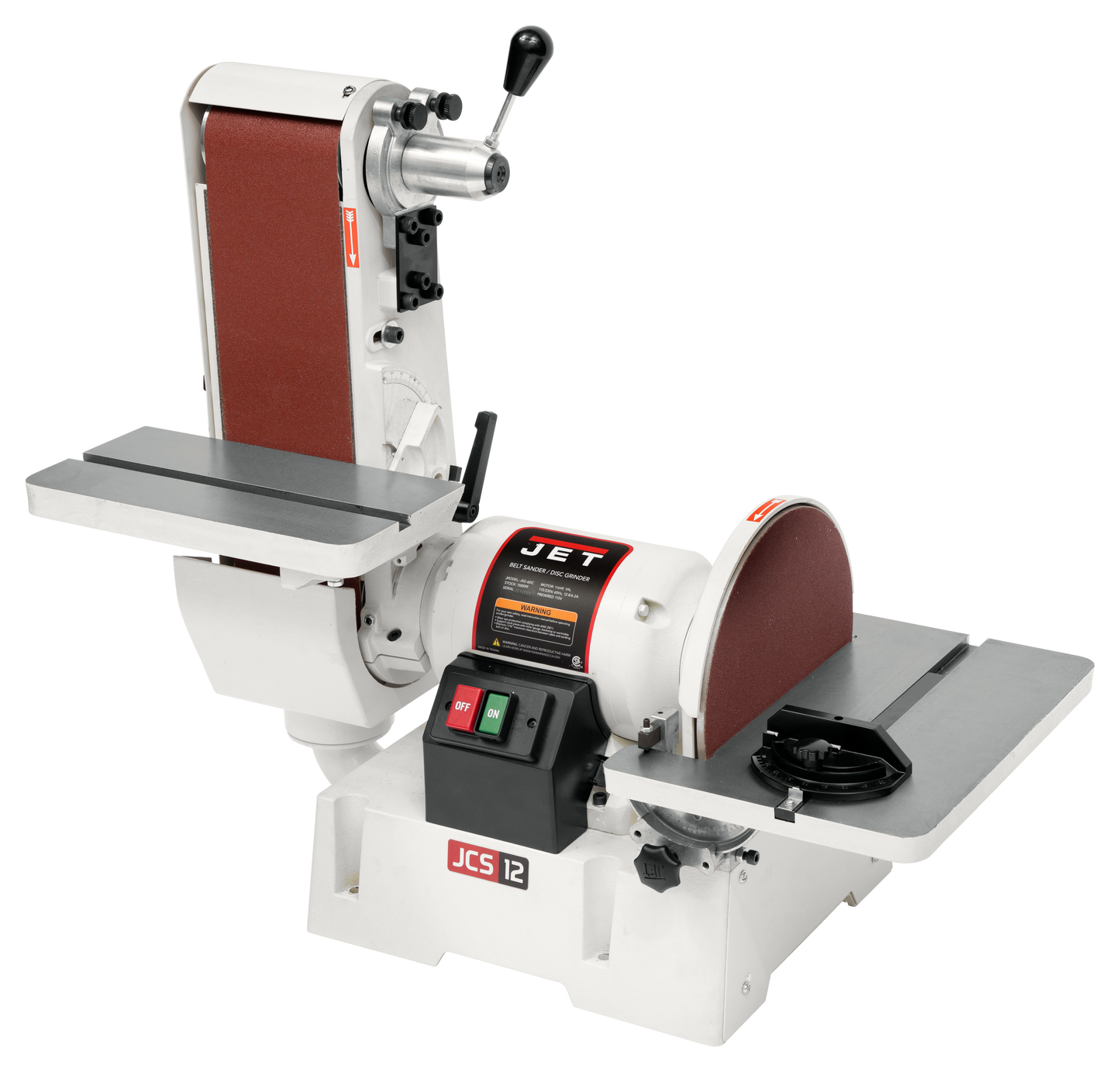 JSG-6DC, 6" x 48" Belt / 12" Disc Sander, 1-1/2HP, 1Ph 115/230V