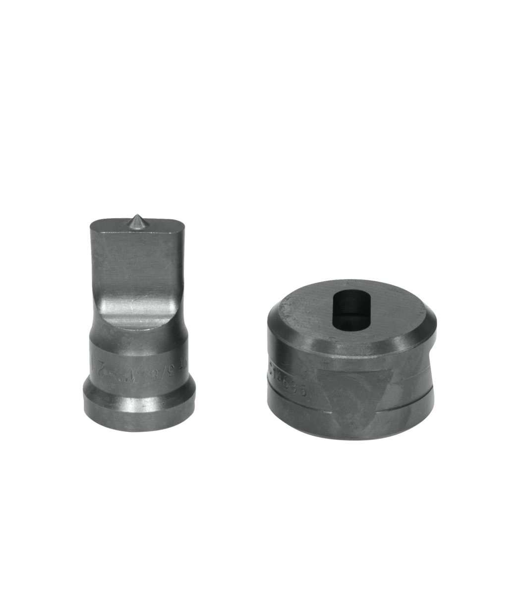 3/8x1 Oblong Punch & Die Set with Key-Way