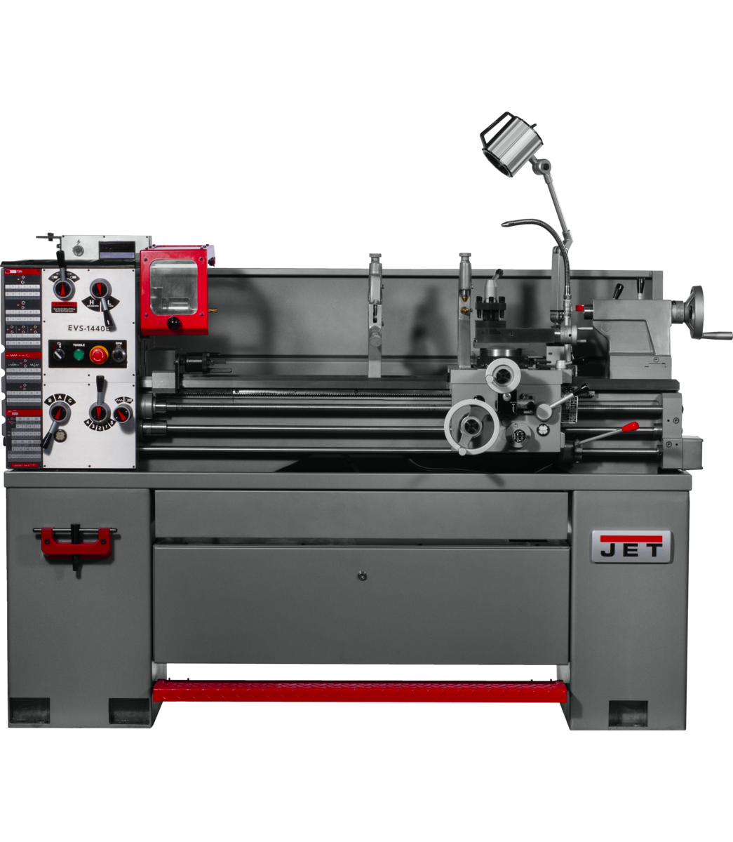 EVS-1440B EVS Lathe with Newall DP700 DRO & Taper Attachment