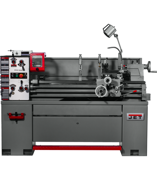 EVS-1440B EVS Lathe with Newall DP700 DRO & Taper Attachment