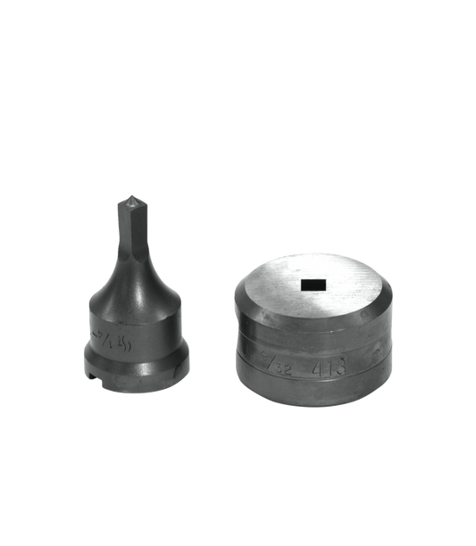 1/4" Square Punch & Die Set with Key-Way