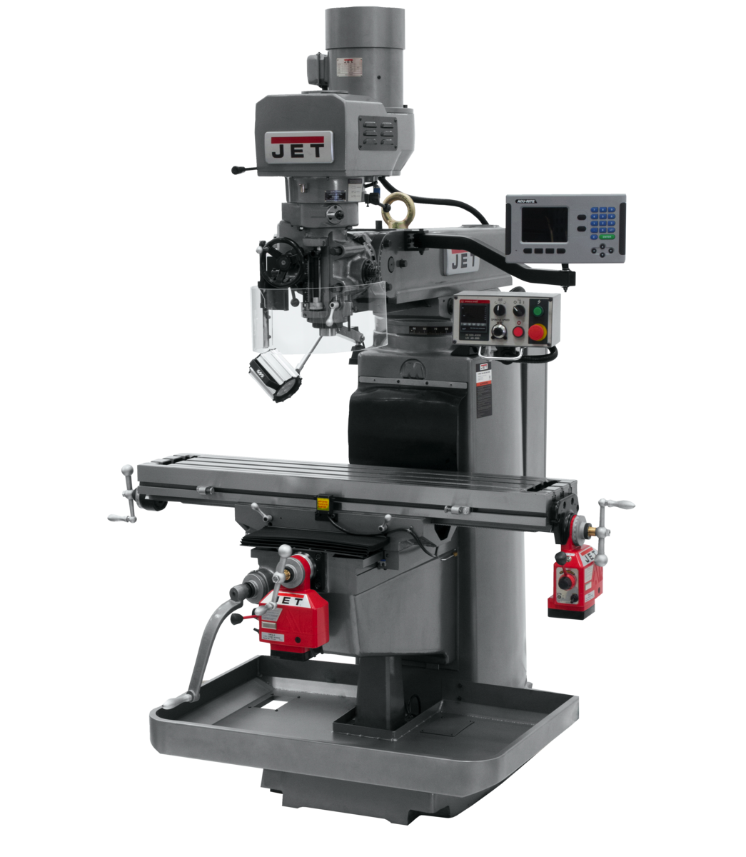 JTM-1050EVS2/230 Mill With Acu-Rite 203 DRO With X and Y-Axis Powerfeeds