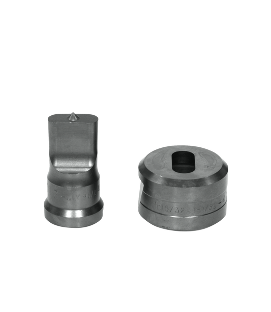 7/16x1 Oblong Punch & Die Set with Key-Way