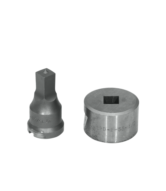 15/32" Square Punch & Die Set with Key-Way