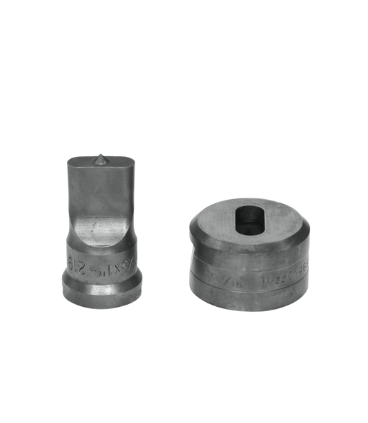 13/32x1 Oblong Punch & Die Set with Key-Way