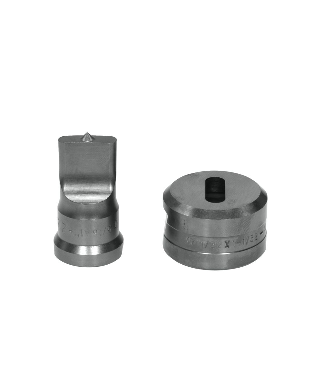 5/16x1 Oblong Punch & Die Set with Key-Way
