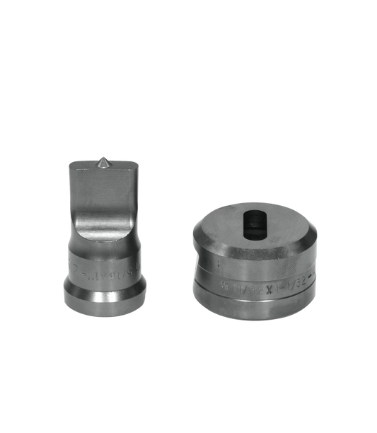 5/16x1 Oblong Punch & Die Set with Key-Way
