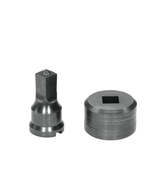 17/32" Square Punch & Die Set with Key-Way