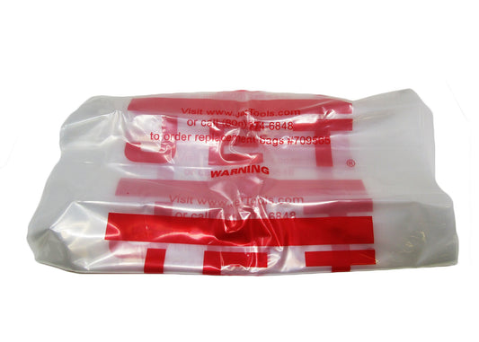 Collection Bag, Clear Plastic 14" Diameter (pack of 5)
