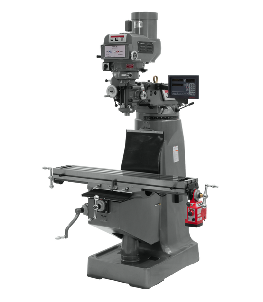 JTM-4VS Mill With Newall DP700 DRO and X- Axis Powerfeed