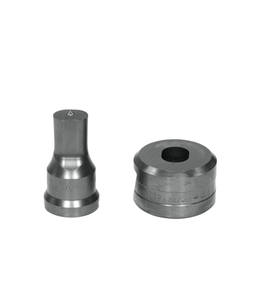 9/16x3/4 Oblong Punch & Die Set with Key-Way