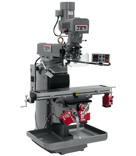 JTM-1050EVS2/230 Mill With X, Y and Z-Axis Powerfeeds